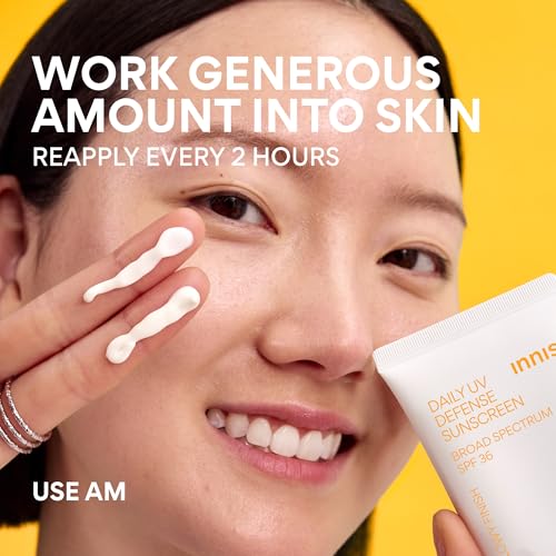 Innisfree Daily UV Defense SPF 36 – Korean Face Sunscreen, Invisible Finish, Broad Spectrum, - Maple Wellness Supplements