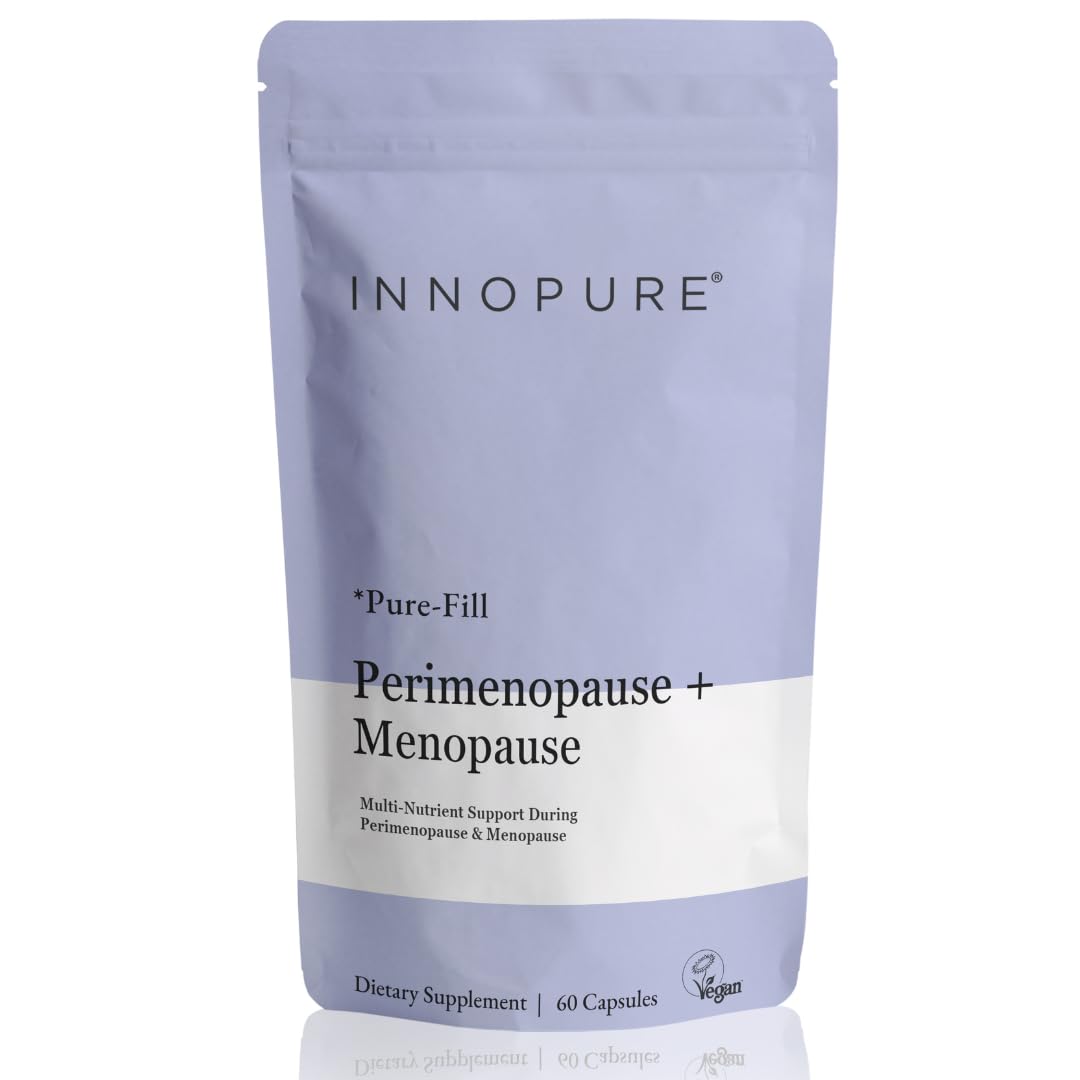 INNOPURE Perimenopause & Menopause Complex for Women (2 Month Supply) Red Clover, Wild Yam, Maca, Sage and Vitamins Including B6 for Hormone Regulation, Clean Label (Pure-Fill) 60 Capsules - Maple Wellness Supplements