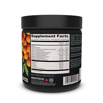 Innotech Nutrition CardioFlex Q10 Heart Health & Energy Support CoQ10 Amino Acids & Electrolytes Orange 360g - Maple Wellness Supplements
