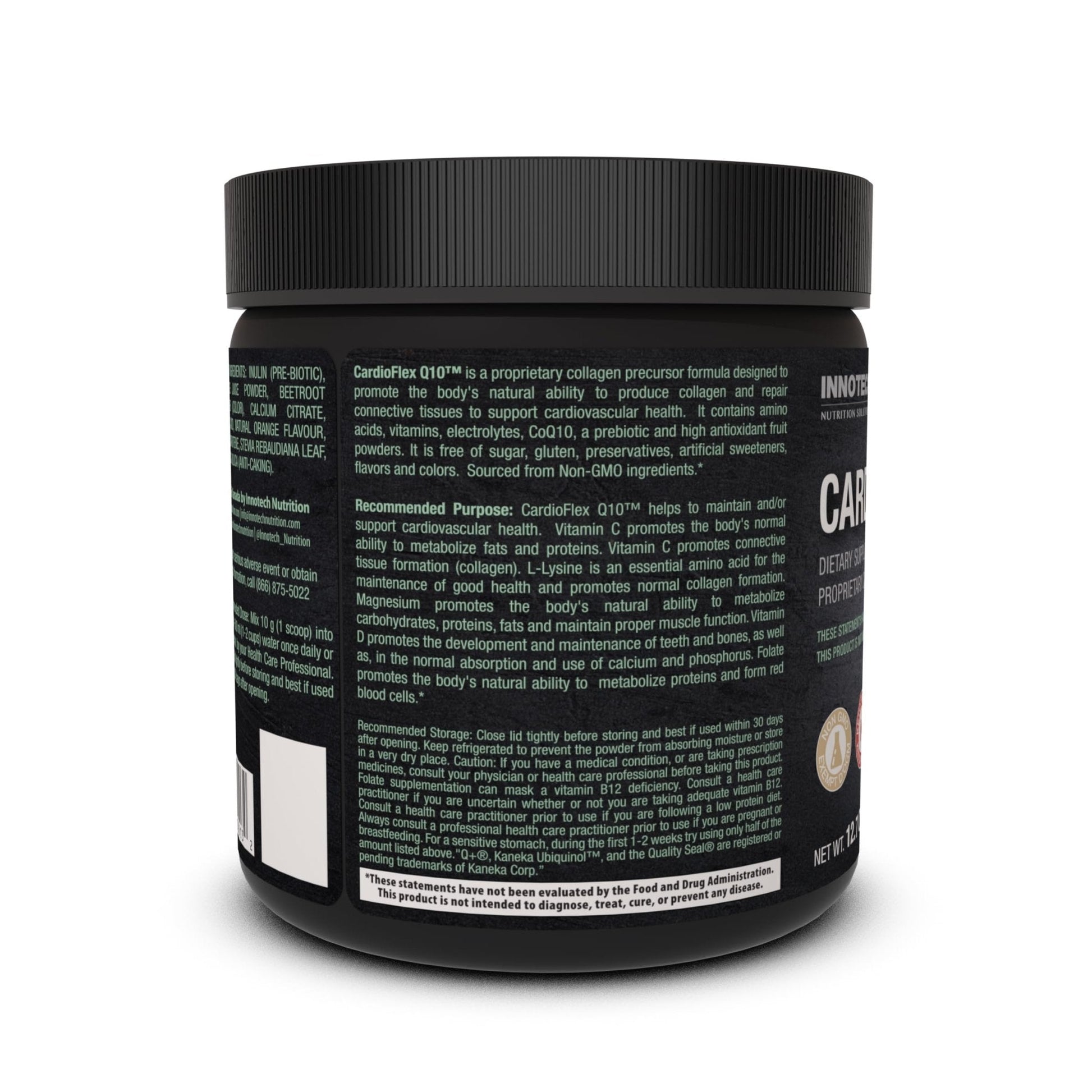Innotech Nutrition CardioFlex Q10 Heart Health & Energy Support CoQ10 Amino Acids & Electrolytes Orange 360g - Maple Wellness Supplements