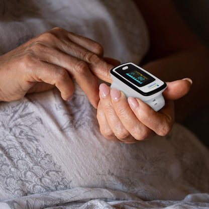 Innovo Deluxe iP900AP Fingertip Pulse Oximeter Blood Oxygen Saturation Monitor with Alarm, Plethysmograph and Perfusion Index - Maple Wellness Supplements