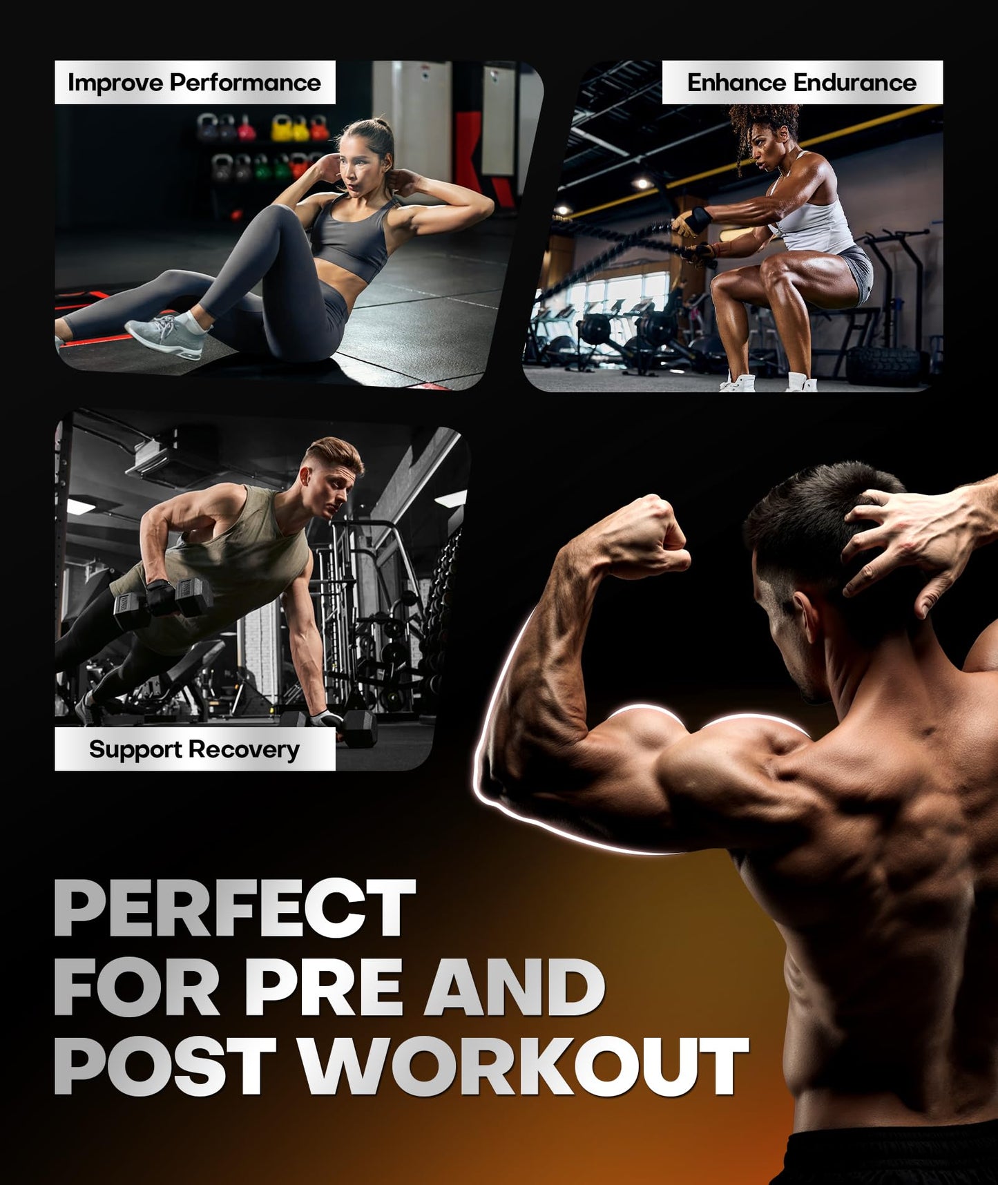 Instant Boost Creatine Monohydrate Gummies, Complex Formula with Real 5000mg Creatine, L-Taurine, B12, Mg & K, Pre-Workout Creatine for Women & Men to Support Energy - Maple Wellness Supplements