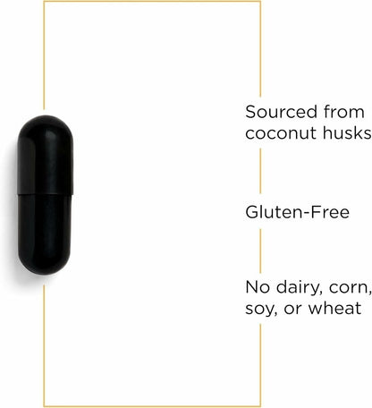 Integrative Therapeutics Activated Charcoal - Digestive & Gut Health Supplement - Effective Gastrointestinal Support - Gluten-Free & Dairy-Free - Maple Wellness Supplements
