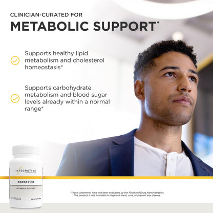 Integrative Therapeutics Berberine - Supports Metabolic Health & Cellular Energy Metabolism - Practitioner-Trusted Quality - Dairy-Free & Gluten-Free - Maple Wellness Supplements