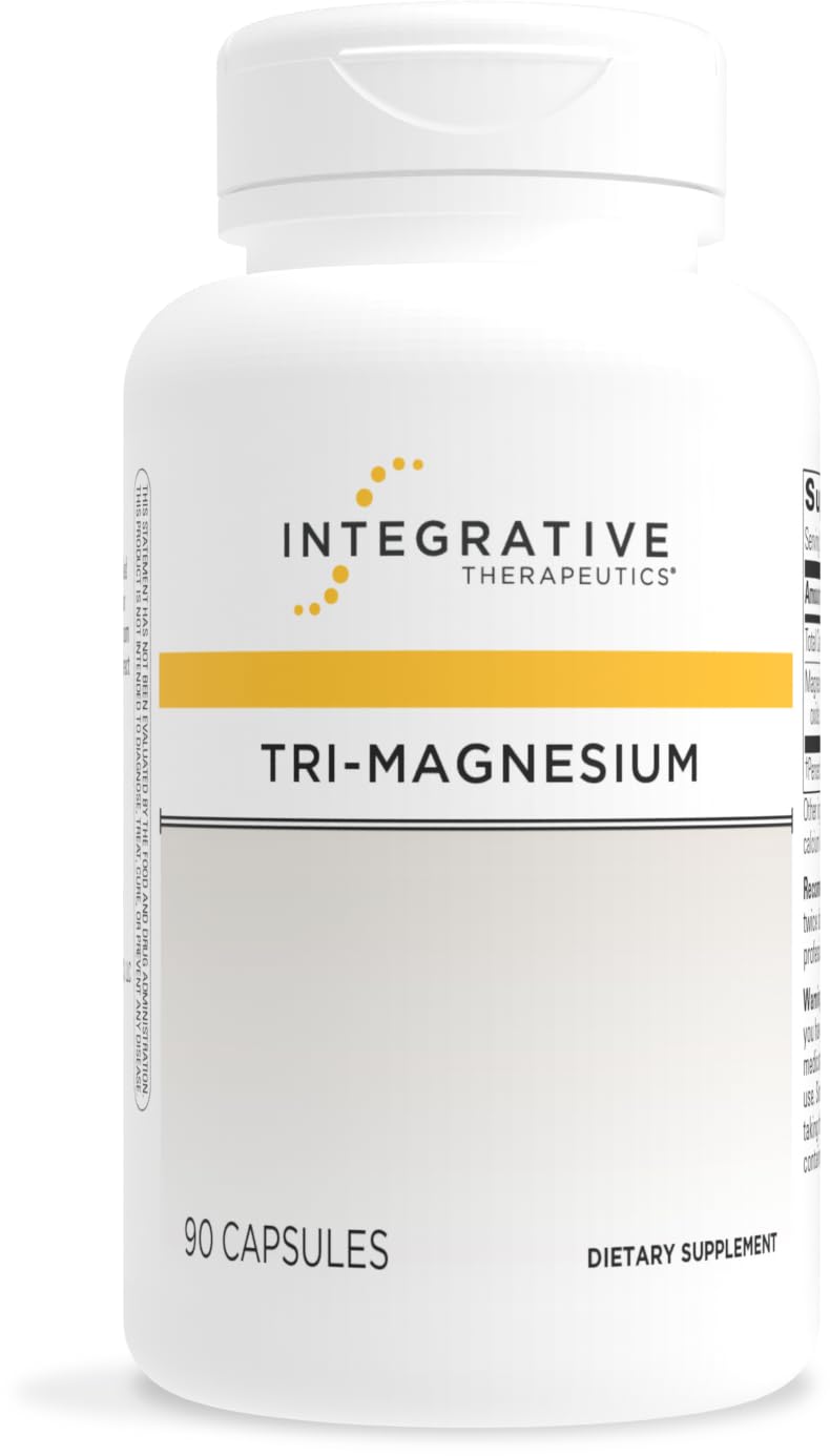 Integrative Therapeutics Tri-Magnesium - Supports Cellular Energy & Energy Metabolism - Magnesium Supplement for Heart & Nerve Health Support - Maple Wellness Supplements