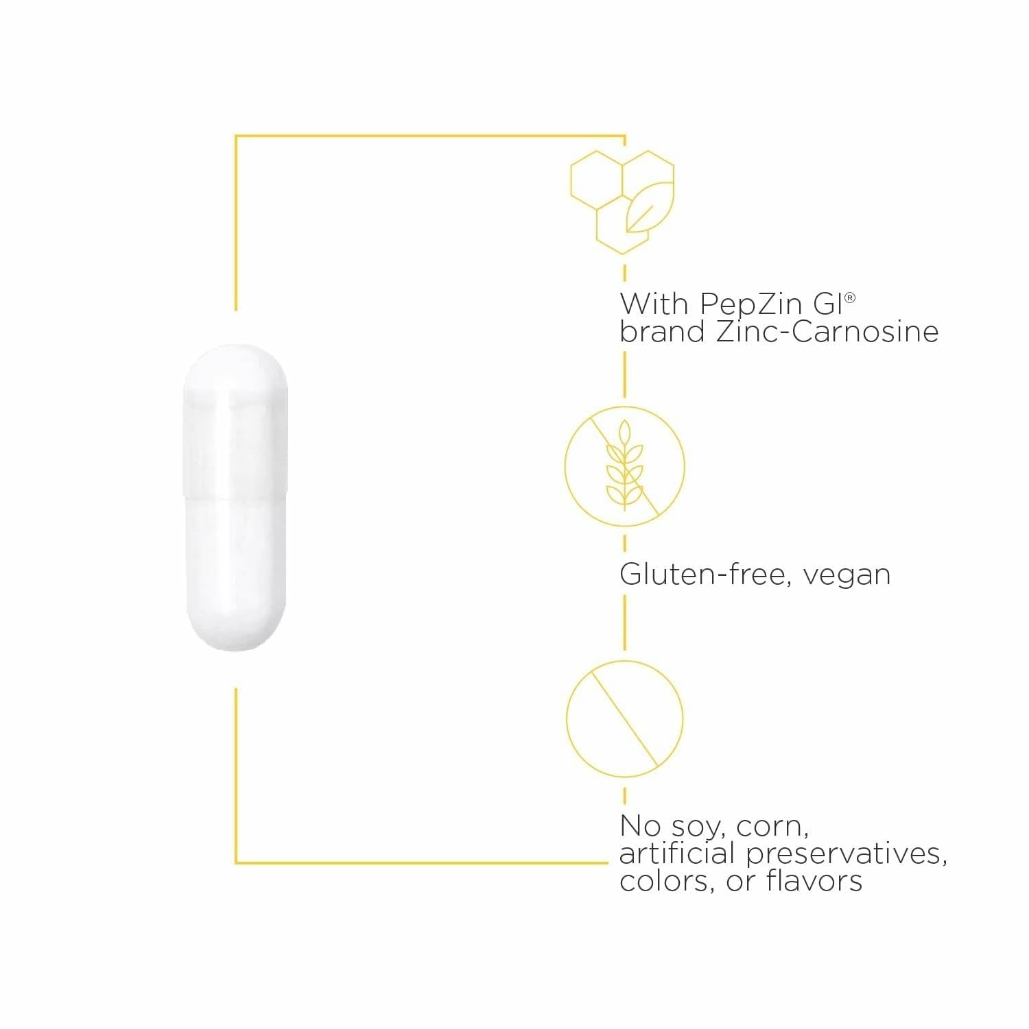Integrative Therapeutics Zinc-Carnosine - Digestive & Gut Health Support* - GI Tract Support* - Supports Immune Health* - Easy-to-Swallow - Maple Wellness Supplements