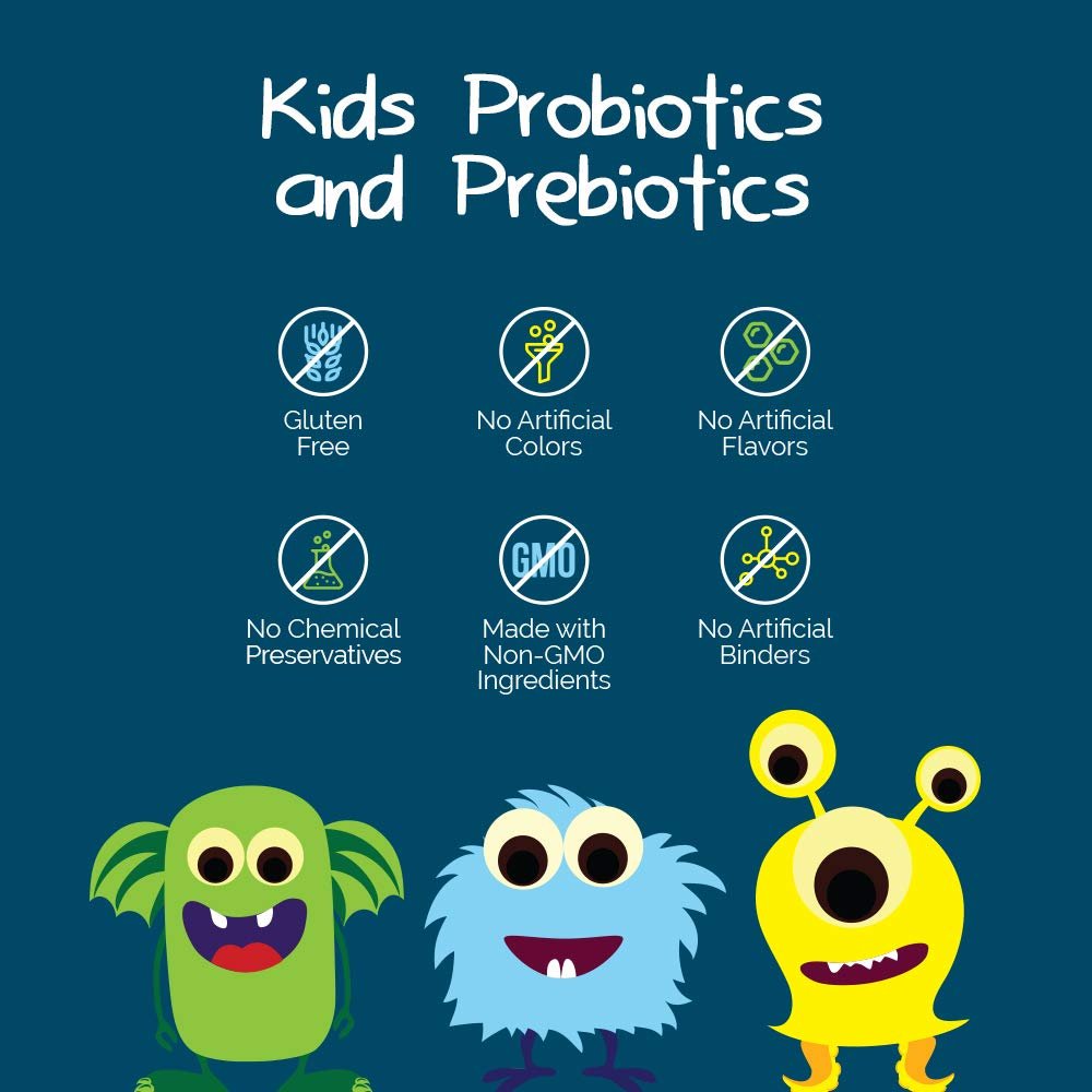 Intelligent Labs Kids/Children Probiotics 6 Billion CFU with Prebiotics, PHGG & FOS, Once-Daily Chewable, Great Taste, 10x Effectiveness - Maple Wellness Supplements