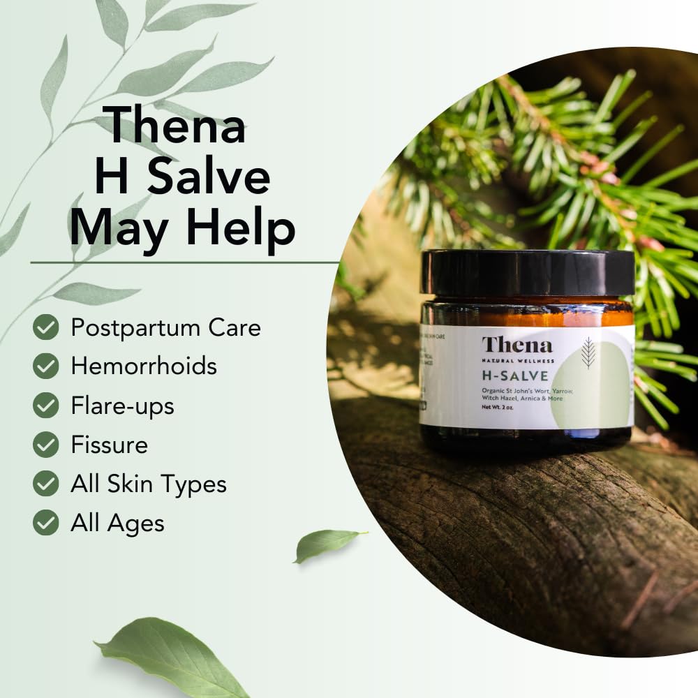 Intense Hemorrhoid Treatment Natural Hemorrhoid Relief Cream, Max Strength Herbal Anal Fissure Relief Ointment with Organic Witch Hazel for Postpartum Piles, Best with Thena Sitz Bath Soak Women Men - Maple Wellness Supplements