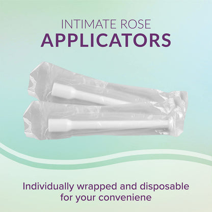 Intimate Rose 15 Count Vaginal Suppository Applicator - Fits Most Boric Acid Suppositories & Vaginal Suppository - Individually Wrapped Suppository Applicators from - Maple Wellness Supplements