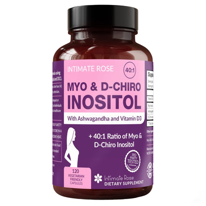 Intimate Rose Myo-Inositol & D-Chiro Inositol Supplement for Women - Hormone Balance & Ovarian Support for Women - Maple Wellness Supplements