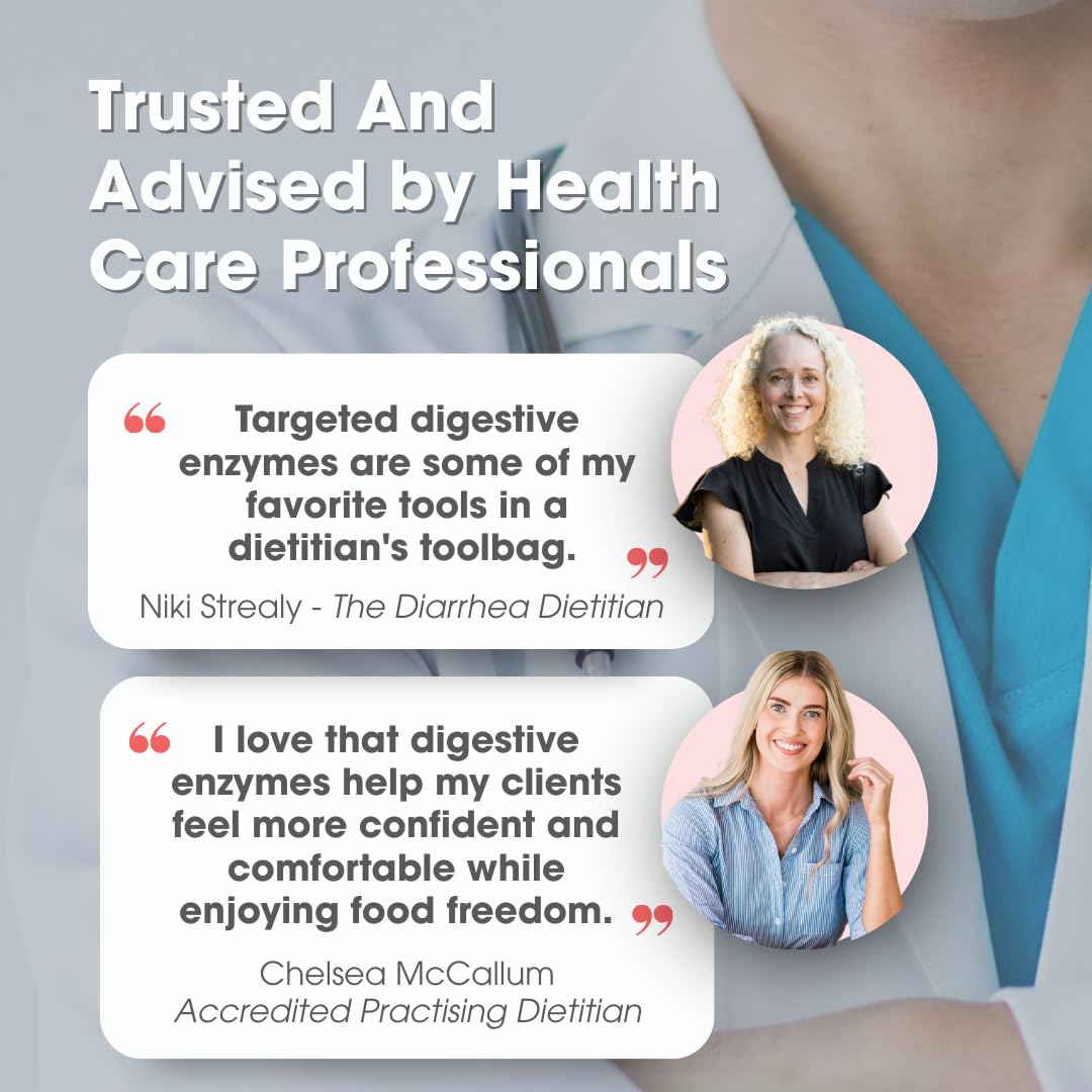 Intoleran Fibractase 1200 Digestive Enzymes - 108 Capsules | Supplement for Fructans & Galactans Intolerance | Helps Digest Carbohydrates; Grains, Legumes - Maple Wellness Supplements