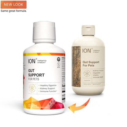 ION* Intelligence of Nature Gut Support For Pets - Liquid Probiotics Drops Alternative for Dogs & Cats, Digestive Health for Puppies, Skin & Hair Health - 16 fl oz (Pack of 1) - Maple Wellness Supplements