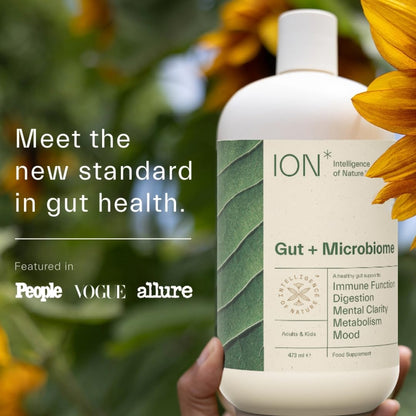ION* Intelligence of Nature Gut Support Liquid Supplement - Gut & Digestive Health Liquid Drops, Cleanse & Detox with Humic Extract - Maple Wellness Supplements