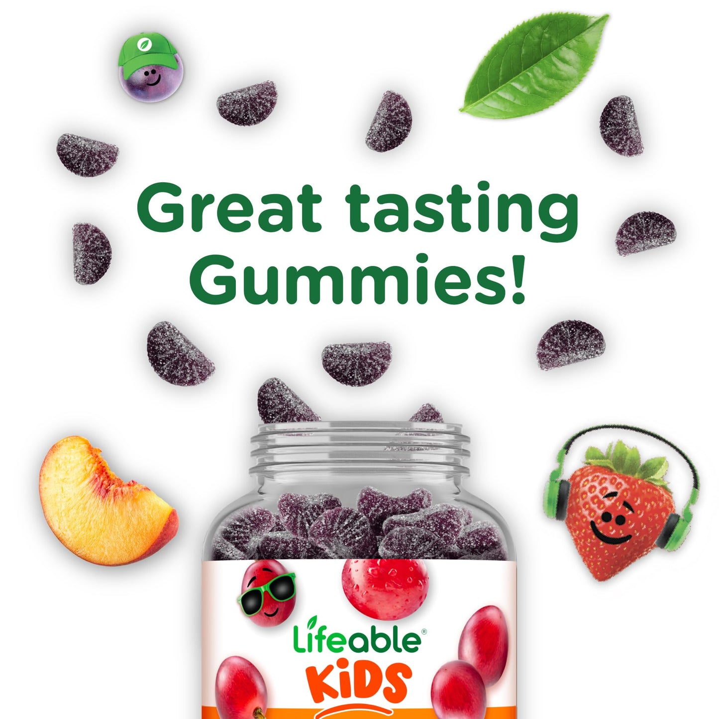 Iron Supplements for Kids | 10mg | with Vitamin C | Great Tasting Iron Gummies for Kids | Vegan Non GMO Kids Iron | for Immune Health - Maple Wellness Supplements