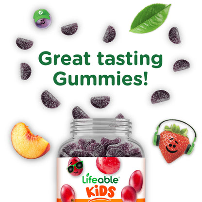 Iron Supplements for Kids | 10mg | with Vitamin C | Great Tasting Iron Gummies for Kids | Vegan Non GMO Kids Iron | for Immune Health - Maple Wellness Supplements