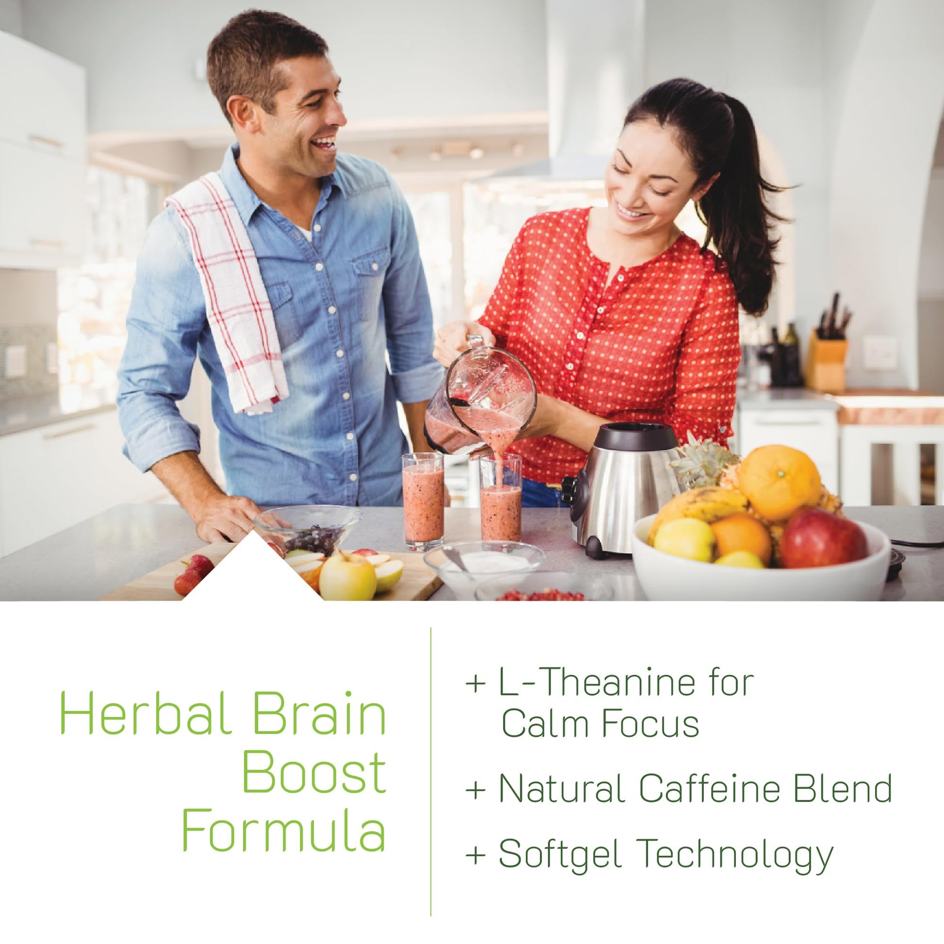 Irwin Naturals Brain Awake Enhanced Mental Performance, Increased Focus, Boost Clarity & Concentration - Powerful Nootropic Booster with L-Theanine, Bacopa, MCT's & InnovaTea - 60 Liquid Softgels - Maple Wellness Supplements