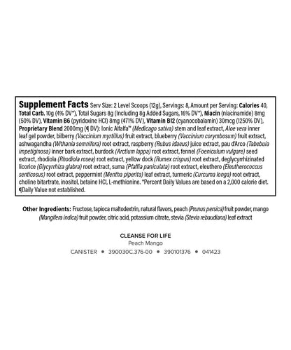 Isagenix Cleanse for Life - Powder Supplement for Cleanse Drink with No Laxatives or Diuretics - Support Metabolism with Vitamin B12 & Niacin - Maple Wellness Supplements