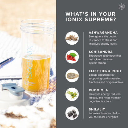 Isagenix Ionix Supreme - Powder Supplement with Vitamin B12 & Niacin - Focus Supplemen - Maple Wellness Supplements