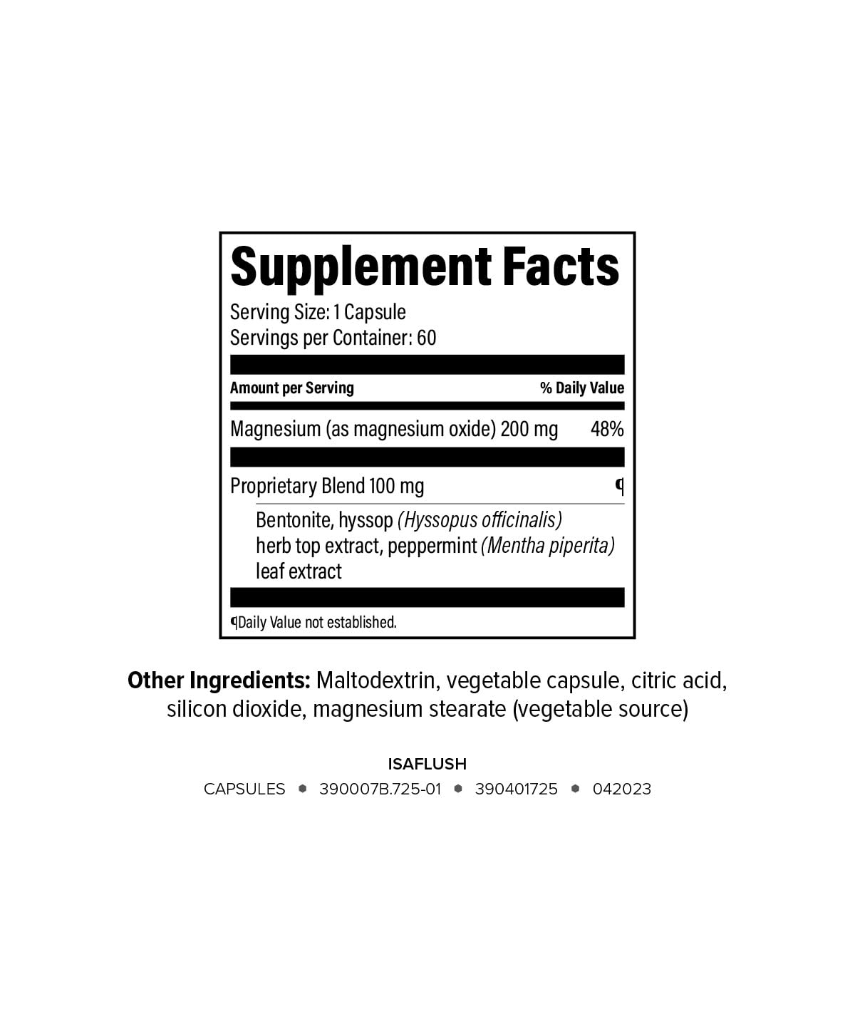 Isagenix IsaFlush - Gentle Digestive Support with Balanced Minerals Encouraging Regularity - No Harsh Laxatives - 60 Capsules - Maple Wellness Supplements