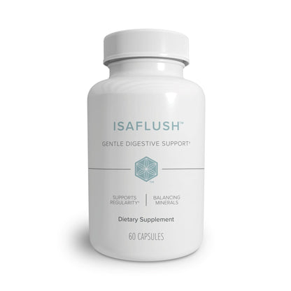 Isagenix IsaFlush - Gentle Digestive Support with Balanced Minerals Encouraging Regularity - No Harsh Laxatives - 60 Capsules - Maple Wellness Supplements