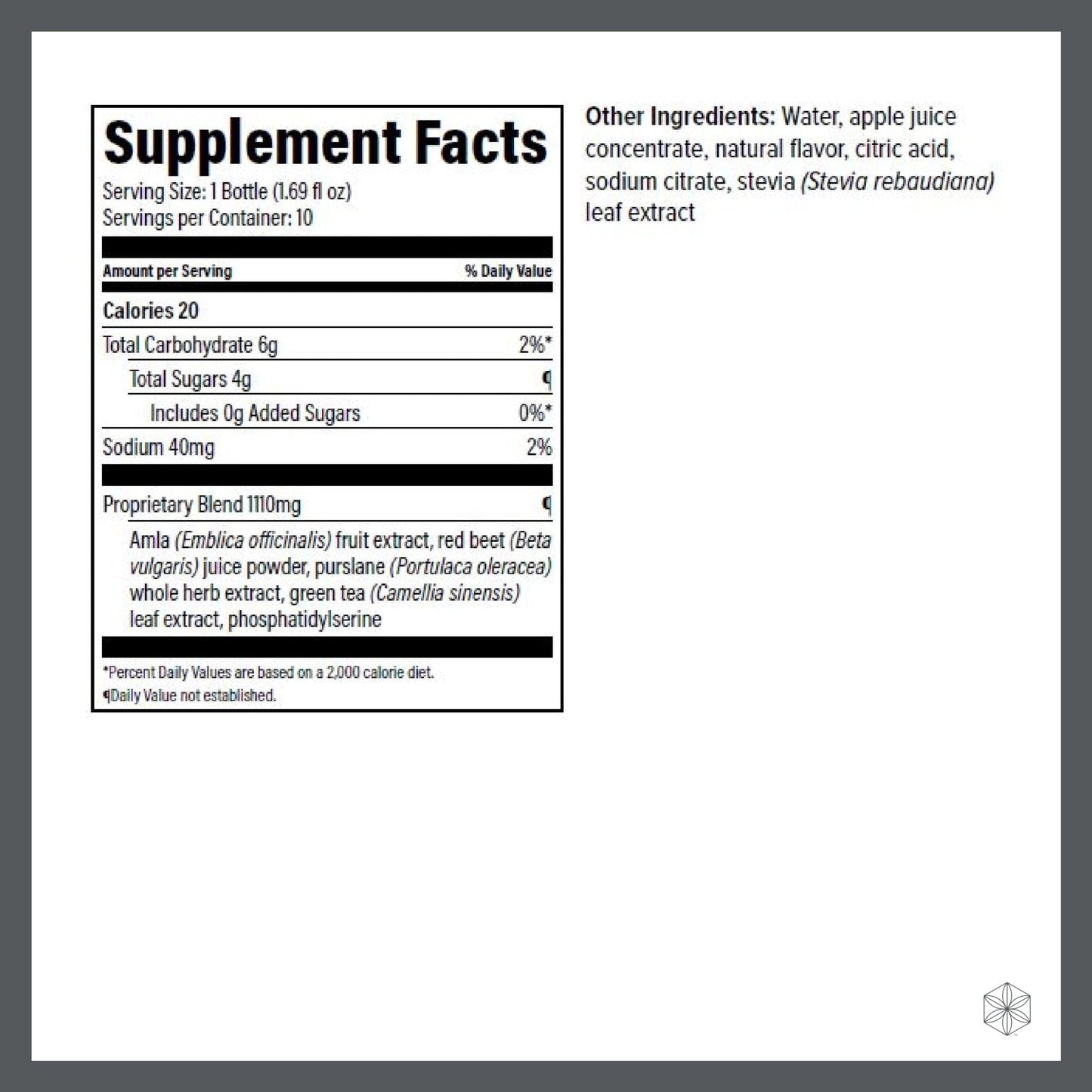 Isagenix Nootropic Elixir- Brain Health & Focus Supplement - Liquid Supplement with Green Tea Extract to Support a Healthy Mindset - 1.69 Oz Bottles (10 Count) - Maple Wellness Supplements