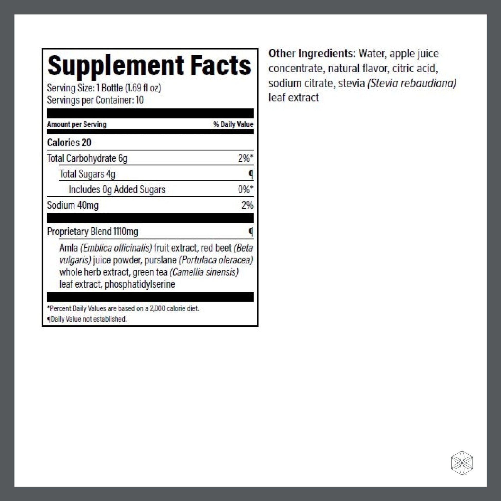 Isagenix Nootropic Elixir- Brain Health & Focus Supplement - Liquid Supplement with Green Tea Extract to Support a Healthy Mindset - 1.69 Oz Bottles (10 Count) - Maple Wellness Supplements