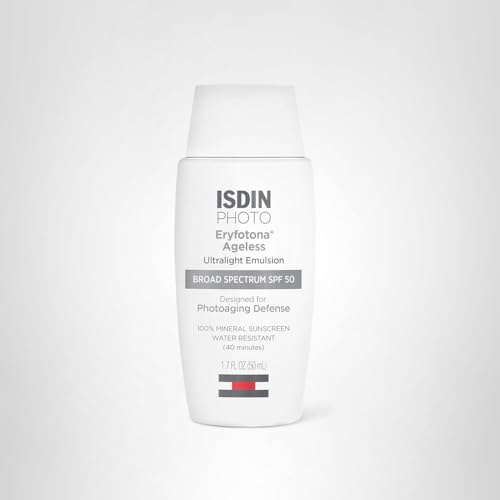 ISDIN Eryfotona Ageless SPF 50 (1.7 Fl Oz) | Tinted Mineral Sunscreen for Face with Zinc Oxide | Anti-Aging Sunscreen with DNA Repairsomes & Vitamin E - Maple Wellness Supplements