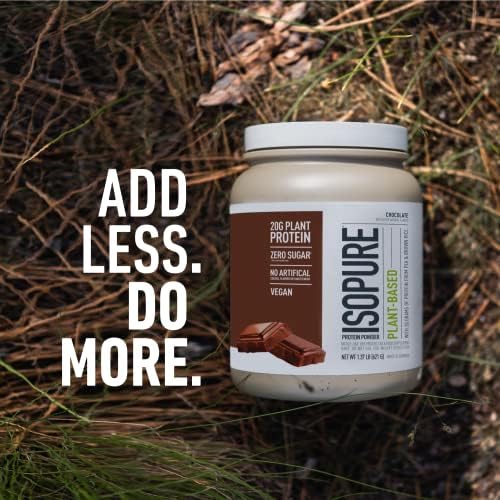 Isopure Chocolate Vegan Protein Powder, with Monk Fruit Sweetener & Amino Acids - Maple Wellness Supplements