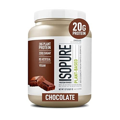 Isopure Chocolate Vegan Protein Powder, with Monk Fruit Sweetener & Amino Acids - Maple Wellness Supplements