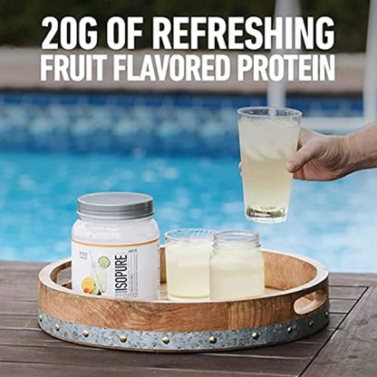 Isopure Protein Powder, Clear Whey Isolate Protein, Post Workout Recovery Drink Mix - Maple Wellness Supplements