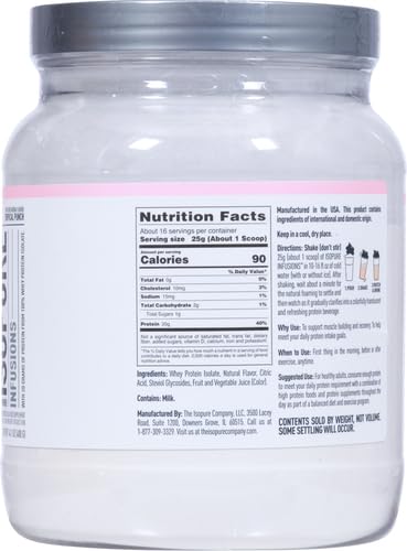 Isopure Protein Powder, Clear Whey Isolate Protein, Post Workout Recovery Drink Mix - Maple Wellness Supplements