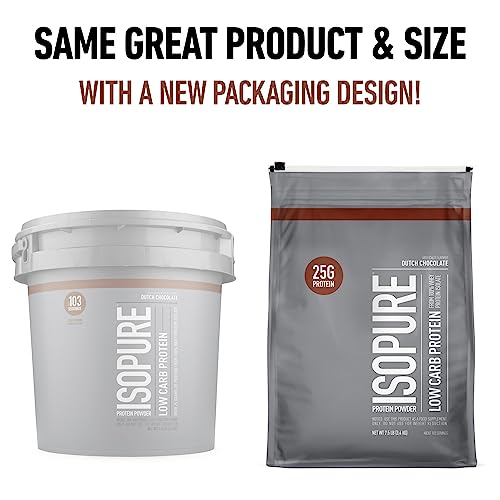 Isopure Protein Powder, Low Carb Whey Isolate, Gluten Free, Lactose Free, 25g Protein - Maple Wellness Supplements