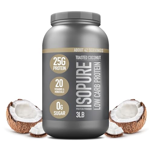 Isopure Protein Powder, Low Carb Whey Isolate with Vitamin C & Zinc for Immune Support - Maple Wellness Supplements