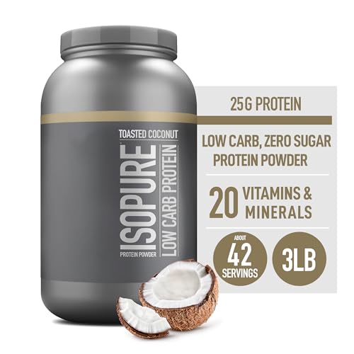 Isopure Protein Powder, Low Carb Whey Isolate with Vitamin C & Zinc for Immune Support - Maple Wellness Supplements