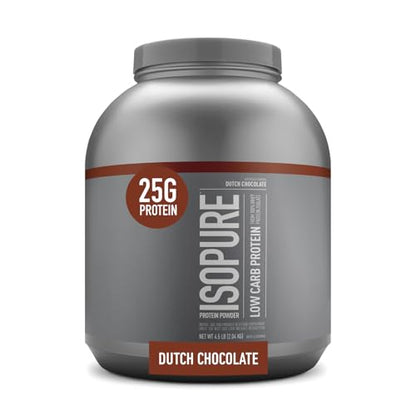Isopure Protein Powder, Whey Isolate with Vitamin C & Zinc for Immune Support, 25g Protein - Maple Wellness Supplements