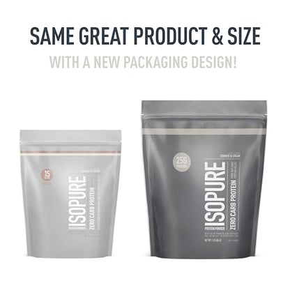 Isopure Protein Powder, Zero Carb Whey Isolate, Gluten Free, Lactose Free, 25g Protein - Maple Wellness Supplements