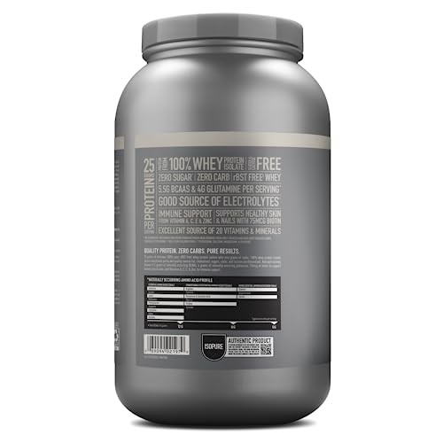 Isopure Protein Powder, Zero Carb Whey Isolate with Vitamin C & Zinc for Immune Support - Maple Wellness Supplements