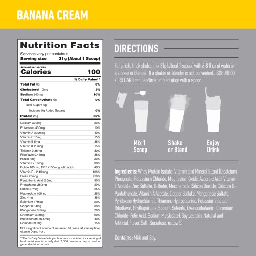 Isopure Protein Powder, Zero Carb Whey Isolate with Vitamin C & Zinc for Immune Support - Maple Wellness Supplements