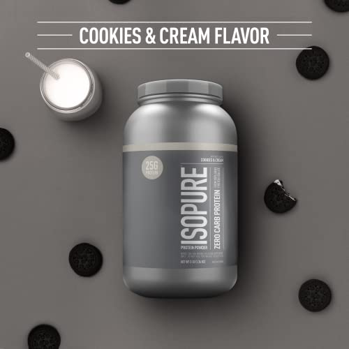 Isopure Protein Powder, Zero Carb Whey Isolate with Vitamin C & Zinc for Immune Support - Maple Wellness Supplements