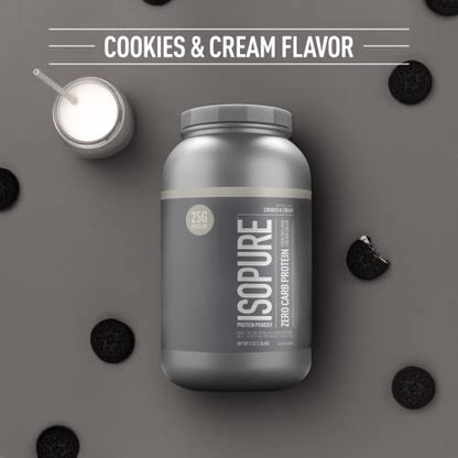 Isopure Protein Powder, Zero Carb Whey Isolate with Vitamin C & Zinc for Immune Support - Maple Wellness Supplements