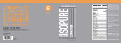 Isopure Protein Powder, Zero Carb Whey Isolate with Vitamin C & Zinc for Immune Support - Maple Wellness Supplements