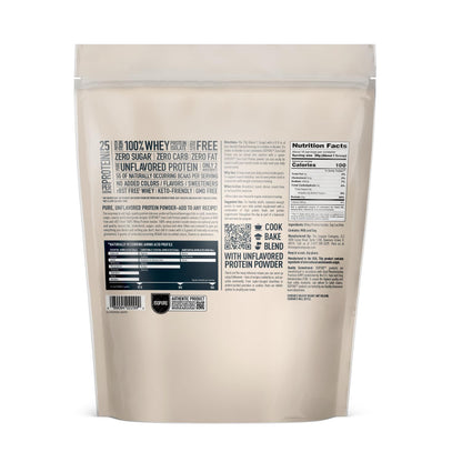 Isopure Unflavored Protein, Whey Isolate, 25g Protein, Zero Carb & Keto Friendly - Maple Wellness Supplements