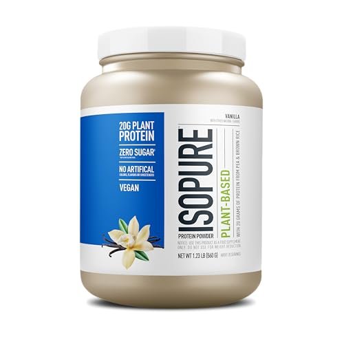 Isopure Vanilla Vegan Protein Powder, with Monk Fruit Sweetener & Amino Acids, Post Work - Maple Wellness Supplements
