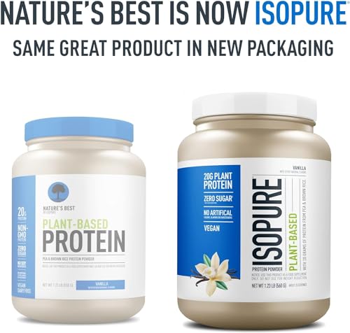 Isopure Vanilla Vegan Protein Powder, with Monk Fruit Sweetener & Amino Acids, Post Work - Maple Wellness Supplements