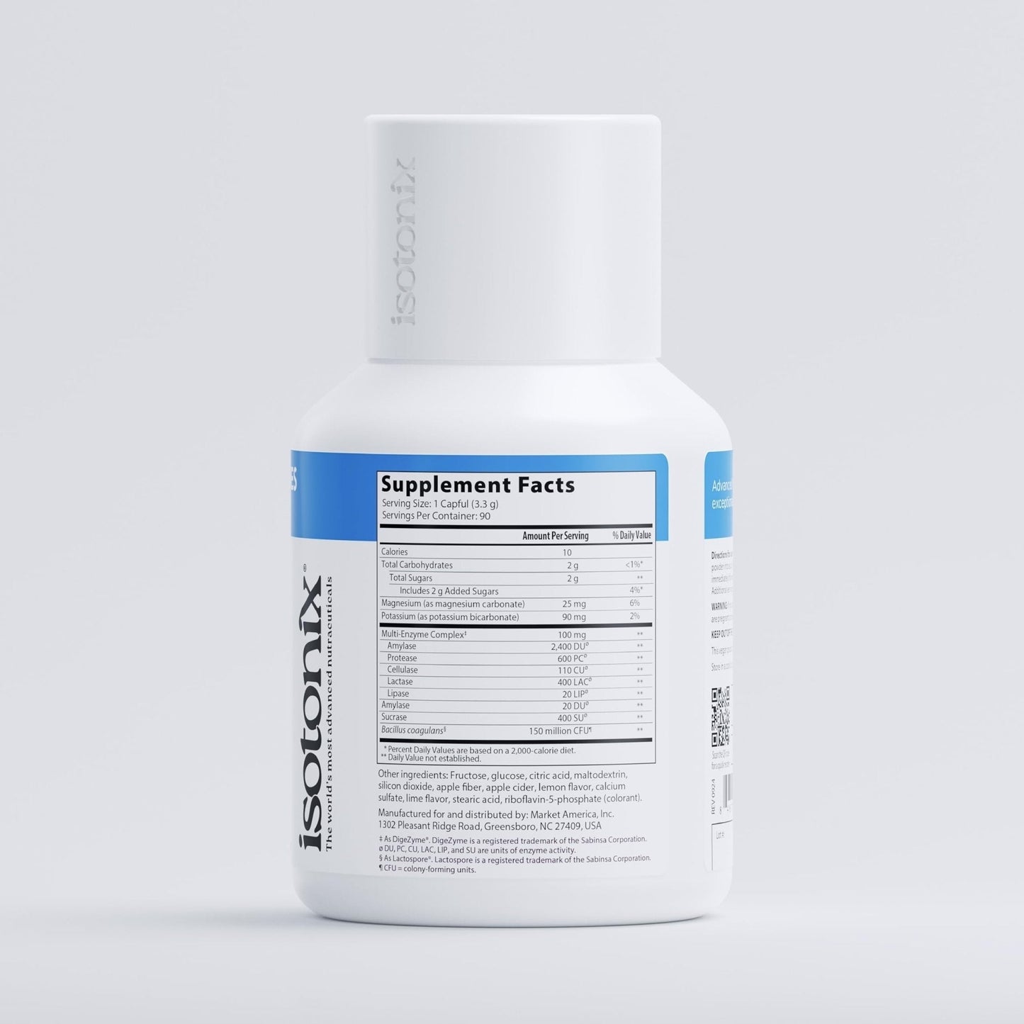 Isotonix® Digestive Enzymes with Probiotics | DigeZyme® Multi-Enzyme Complex & Lactospore® Bacillus Coagulans | Nutrient Absorption, Gut Balance & Digestive Health - Maple Wellness Supplements