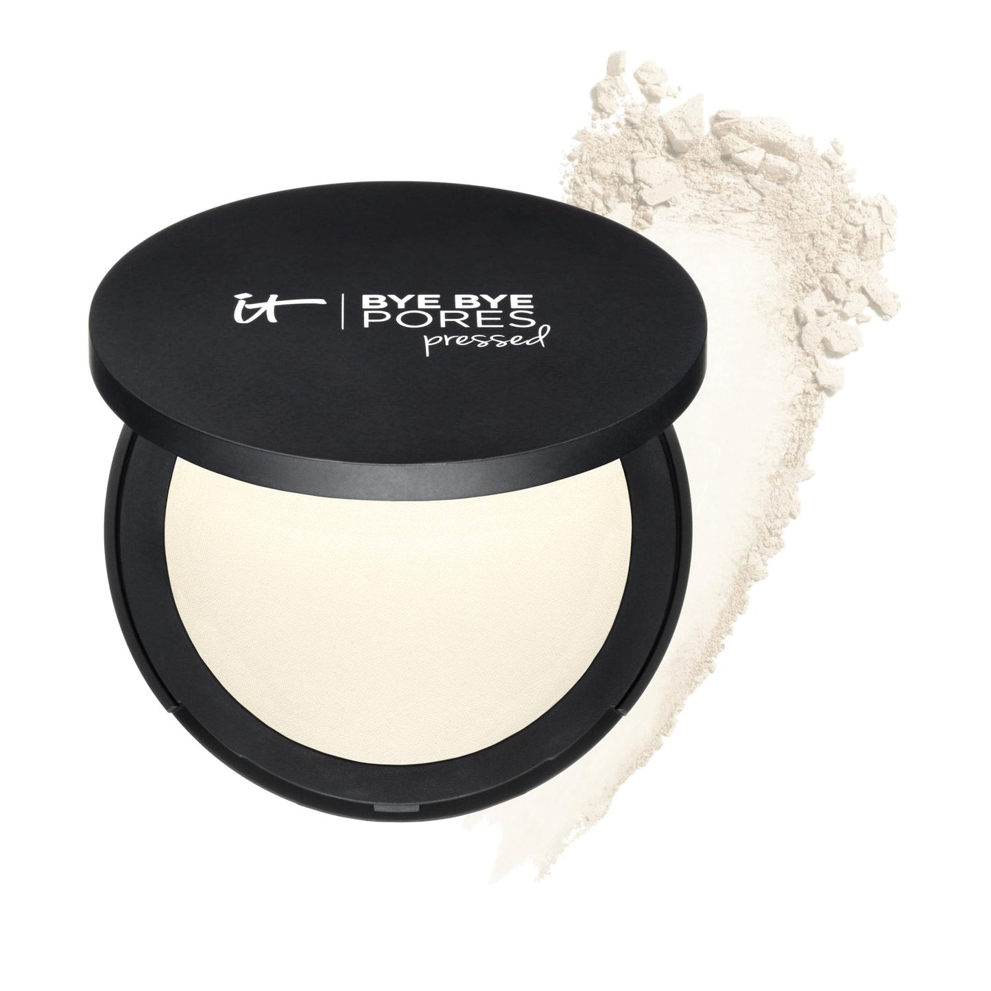 IT Cosmetics Bye Bye Pores Pressed Finishing Powder - Universal Translucent Shade - Contains Anti-Aging Peptides, Hydrolyzed Collagen & Antioxidants - 0.31 oz - Maple Wellness Supplements