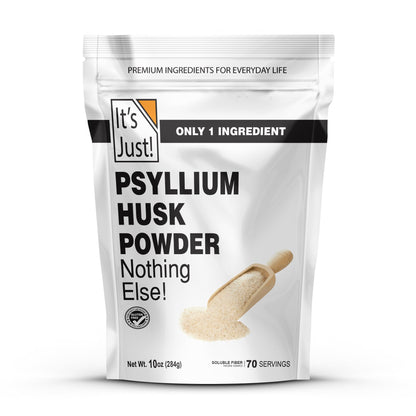 It's Just! - Psyllium Husk Powder, Easy Mixing Dietary Fiber, Cleanse Your Digestive System - Maple Wellness Supplements