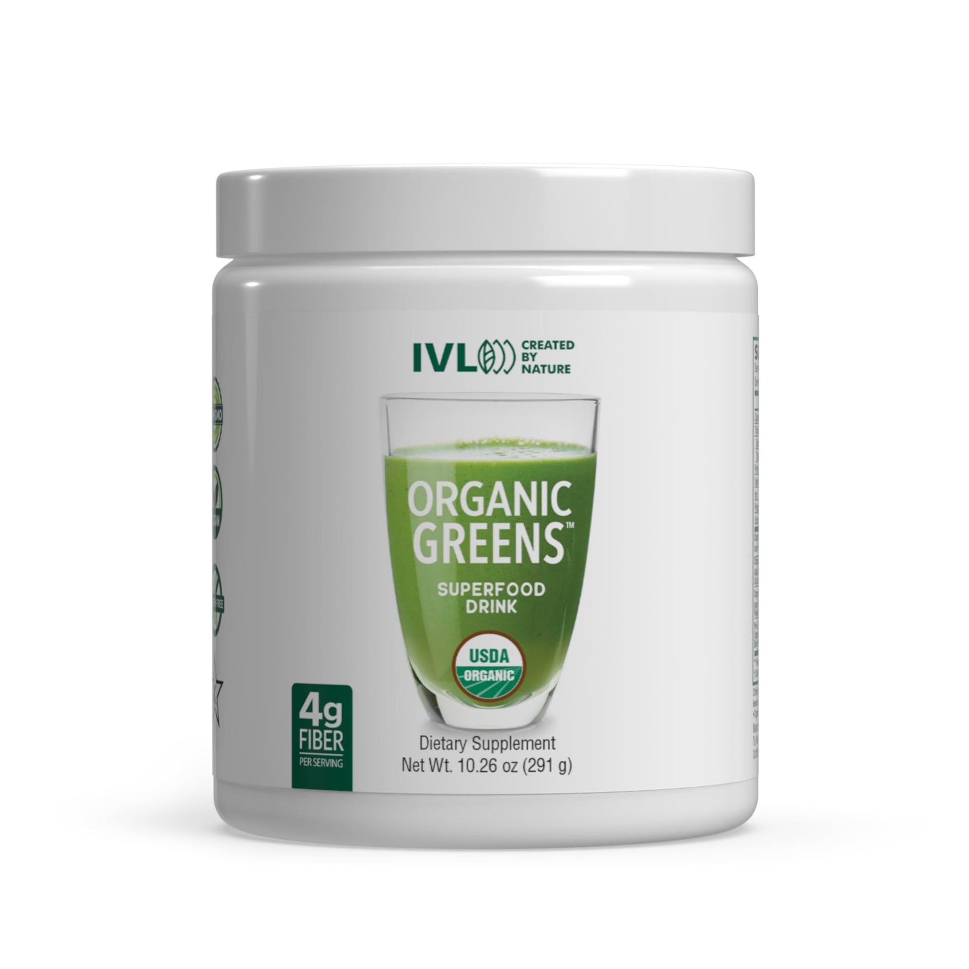 IVL - Organic Greens - Organic Superfood Drink - Loaded with Antioxidants, Micronutrients, Prebiotics & Probiotics - for Immune Support, Digestive Health - Great Taste (1 Pack, 30 Servings) - Maple Wellness Supplements