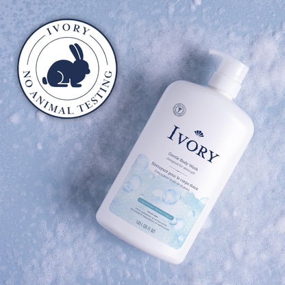 Ivory Body Wash, Designed for the Whole Family, Gentle Formula, Free of Dyes Heavy Perfumes Parabens Phthalates & Silicones - Maple Wellness Supplements