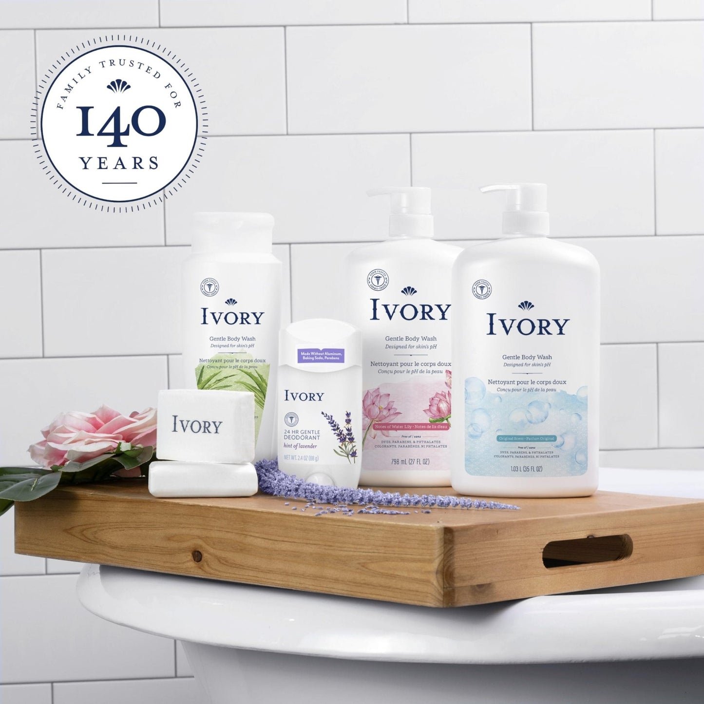 Ivory Body Wash, Designed for the Whole Family, Gentle Formula, Free of Dyes Heavy Perfumes Parabens Phthalates & Silicones - Maple Wellness Supplements